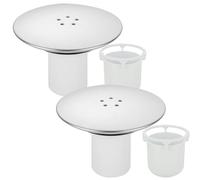 ASelected 2 coperture di ricambio per scarico doccia da 90 mm, copertura per tubo di scarico della doccia, 115 mm, copertura per valvola di ricambio per piatto doccia, coperchio per foro tappo