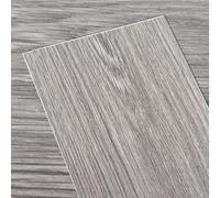 ASelected 24 assi autoadesive per pavimenti in PVC, stacca e attacca, in vinile, 89 x 15 cm, impermeabili, adesivi per pavimento per camera da letto, bagno, cucina, ufficio, casa, piastrelle grigie