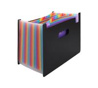 ASelected 24 tasche portadocumenti in plastica Accordian File Organizer A4 formato A-Z alfabeto colorato Tab arcobaleno portadocumenti A4 File espandibile