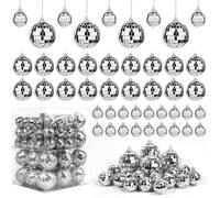 ASelected 72 Pezzi Sfere a Specchio, Palline Specchiate Decorative in 3 Misure da 3 4 e 5 cm, Decorazioni a Sfera per Vasi, Tavola, Matrimonio, Festa e DIY