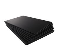 ASelected Confezione da 10 pannelli in schiuma di polistirene, formato A3 (420 x 297 mm), spessore 5 mm, per modellismo, montaggio di foto, presentazioni, progetti artistici e artigianali (nero)