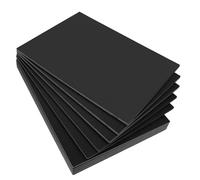 ASelected Confezione da 10 pannelli in schiuma di polistirene nero, formato A4, spessore 5 mm, per lavori artistici, modellismo, presentazioni, foto di montaggio