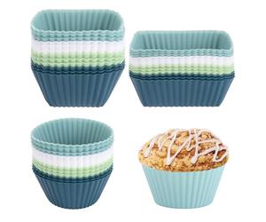 ASelected Confezione da 36 stampi in silicone per muffin