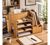 ASelected Organizer da scrivania in legno, 39 x 29 x 28 cm