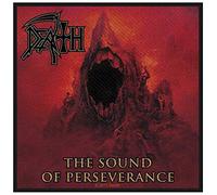 AsenbluT F B Death - Toppa con logo "The Sound of Perserverance", in metallo, Nero , Taglia unica