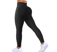 ASERAY Impact Leggings senza cuciture Scrunch Butt Lifting Leggings per le donne Palestra Allenamento Legging per le Donne Controllo Della Pancia Yoga Pant, Contour Midnight Black, M
