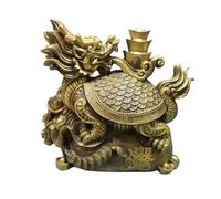 ASerZenith Attira Ricchezza, Statua Ornamentale, Decorazioni per Ufficio, Ricchezza, Feng Shui, Decorazioni in Ottone A Forma di Drago E Tartaruga, Decorazioni per Registr