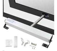 ASerZenith Azionamento elettrico aprifinestra con doppia catena, basso rumore, forza di bloccaggio 400N, antifurto, telecomando e interruttore per lucernari e prese d'aria sul tetto, un colore - 500