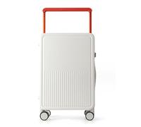 ASerZenith Bagagli regolabili multiposizione, ruote girevoli dal suono leggero di grande capacità, comoda maniglia per i bagagli da viaggio (Bianco 24 pollici)