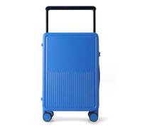 ASerZenith Bagagli regolabili multiposizione, ruote girevoli dal suono leggero di grande capacità, comoda maniglia per i bagagli da viaggio (Klein Blue 20 pollici)