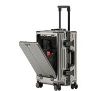 ASerZenith Bagaglio a mano Bagaglio a mano di grande capacità con porta di ricarica Blocco doganale Valigia leggera Valigie a mano Bagagli a mano (A 20 pollici)