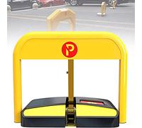 ASerZenith Blocco di Parcheggio Elettrico per Veicoli, Blocco di Parcheggio Automatico con Telecomando, Barriera di Parcheggio Pieghevole Anticollisione per Vialetto, Chiusura Priva,1*Remote Control