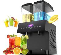 ASerZenith Distributore Automatico di Bevande Commerciale, 32 Litri, Doppio Cilindro, per Bevande Calde E Fredde, Ideale per Servire Succhi di Frutta, tè, Limonata, caffè Freddo E Cockta