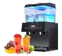 ASerZenith Macchina per Succhi Caldi E Freddi A Doppio Cilindro da 32 Litri - Macchina Self-Service per tè Freddo E Succhi, Distributore Commerciale di Bevande Calde E Fredde, Ideale per