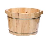 ASerZenith Pediluvi, Vasca per I Piedi, Vasca per I Piedi in Legno, Vasca per I Piedi in Legno, Vasca per I Piedi per Uso Domestico, Vasca per I Piedi Cinese Spessa, Vasca per I Pie(Naturale-26Cm)