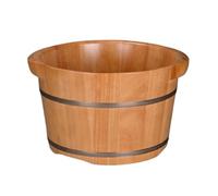 ASerZenith Pediluvi, Vasca per Pediluvio in Legno, Secchio per Pediluvio, Secchio in Legno per Pedicure, Vasca per Pediluvio, Vasca per Massaggio(in Legno - Senza Coperchio)