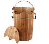 ASerZenith Pediluvio per Pediluvio, Pediluvio in Legno Fatto A Mano, Vasca per Pediluvio in Legno, Pediluvio in Legno, Sauna, Vasca per Pediluvio, Massaggio Spa, Sauna, Pediluvio PE