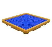 ASerZenith Piattaforma Anti-Sversamento A Tamburo, Piattaforma Anti-Sversamento, Piattaforma di Contenimento delle Fuoriuscite, Pallet Anti-Sversamento Modulari Impilabili(26,57X26,57X4,72)