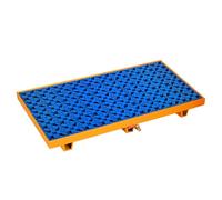 ASerZenith Piattaforma Anti-Sversamento, Pallet di Contenimento Anti-Sversamento con Scarico di Scarico, Magazzino Industriale, Garage di Fabbrica, Vassoio A Tenuta Stagna(B-65X65X15)