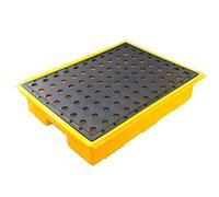 ASerZenith Piattaforma di Contenimento delle Fuoriuscite, Piattaforma Modulare in Polietilene per Fuoriuscite, Magazzini, Garage di Fabbriche, Usi Industriali, Vassoio A T(19,49X14,17X4,13)