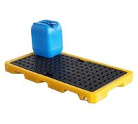 ASerZenith Piattaforma di Contenimento per Fusti, Piattaforma di Contenimento per Fuoriuscite, Piattaforma di Contenimento per Fuoriuscite Statica, Pallet in Polietilene P(51,18X26,77X3,94)