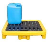 ASerZenith Piattaforma di Contenimento per Fusti, Piattaforma di Contenimento per Fuoriuscite, Vassoio A Tenuta Stagna con Griglie Superiori, Magazzini Modulari, Garage di(28,35X28,35X6,10)