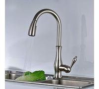 ASerZenith Rubinetto da Cucina Intelligente con Sensore E Doccetta Estraibile, Ad Attivazione Touch, Monoforo E Maniglia Singola, in Ottone.,Spazzolato