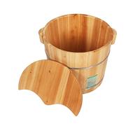 ASerZenith Secchio per Pediluvio in Legno, Secchio per Pediluvio in Legno, Vasca per Pediluvio, Secchio per Pediluvio, Massaggio, Spa, Sauna, Ammollo