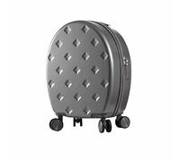 ASerZenith Trolley Bagagli Valigia trolley universale con password silenziosa a 360 gradi, lucchetto a combinazione, deposito classificato, valigia trolley regolabile (Grigio 37 * 20 * 44CM)