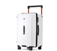 ASerZenith Valigia a mano Bagagli da 26 pollici Cerniera ispessita Bagagli a mano Trolley largo Valigia resistente all'usura Valigie a mano Bagagli a mano (Bianco 26 pollici)