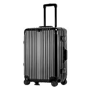 ASerZenith Valigia a mano Bagagli da viaggio Valigia con ruote, Valigia rigida da viaggio per valigie da viaggio Bagagli a mano (Nero 24 pollici)