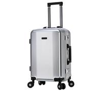 ASerZenith Valigia a mano Bagagli Telaio in alluminio Doppia fibbia Password Bagagli Ricarica esterna Valigia intelligente Valigie a mano Bagagli a mano (C 26in)