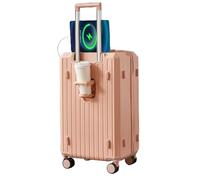 ASerZenith Valigia Trolley con Maniglia Morbida a Rimbalzo, Valigia Trolley con Blocco Password Trinity e Ruota Universale a 360 Gradi per Viaggi d'Affari e Turismo (Dogwood Pink 28 pollici)