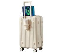 ASerZenith Valigia Trolley con Maniglia Morbida a Rimbalzo, Valigia Trolley con Blocco Password Trinity e Ruota Universale a 360 Gradi per Viaggi d'Affari e Turismo (Off 26 pollici)