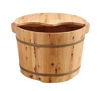 ASerZenith Vasca da Bagno in Legno per Pediluvio, Vasca da Bagno in Legno, Vasca per Lavaggio Piedi, Vasca per Pedicure, Vasca per Pediluvio con Coperchio