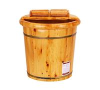 ASerZenith Vasca per I Piedi in Legno di Cipresso, Vasca per I Piedi, Secchio per Pediluvio, Massaggio, Spa, Sauna, Pediluvio, Secchio in Legno, Spa per I Piedi, Lavabo per Uso Dome