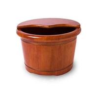 ASerZenith Vasca per Pediluvio Eyeweb Wood Foot Spa per Adulti, Grande Vasca per Pediluvio, Secchio per Pediluvio in Legno Massello, Vaschetta per Pediluvio, Ammollo O Disintossicaz