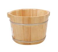 ASerZenith Vasca per Pediluvio in Legno Massello, Vasca per Pediluvio, Ammollo O Disintossicazione, Grande Vasca per Pediluvio, Vasca per Pediluvio per Adulti