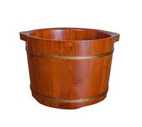 ASerZenith Vasca per Pediluvio in Legno per Adulti, Vasca per Pediluvio per Piedi in Ammollo, Vasca Idromassaggio per Pediluvio, Secchio per Pediluvio, Secchio in Legno per Pedicure