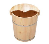 ASerZenith Vasca per Pediluvio in Legno per Immergere I Piedi, Vasca per Pediluvio, Vasca per Pediluvio per Adulti, Secchio per Pediluvio, Secchio in Legno per Pedicure(Un)