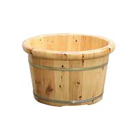 ASerZenith Vasca per Pediluvio in Legno, Vasca per Pedicure, 26 Cm, Vasca per Pediluvio di Alta qualità, Vasca per Pediluvio in Legno Massello, Secchio per Pediluvio, Massaggio, Spa