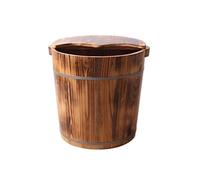 ASerZenith Vasca per Pediluvio in Legno, Vasca per Pediluvio per Piedi in Ammollo, Pediluvio per Pedicure, Secchio per Pediluvio, Secchio in Legno per La Casa, Grande Vasca per Pedi