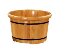 ASerZenith Vasca per Pediluvio, Pediluvio, Secchio per Pediluvio in Legno, Secchio per Sauna, Secchio per Acqua, Vasca per Pediluvio in Legno Fatta A Mano, Vasca per Pediluvio Rilas