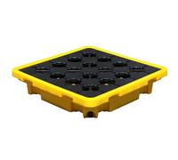 ASerZenith Vassoio Anti-Sversamento per Serbatoi di Petrolio, Piattaforme Anti-Sversamento Modulari, Piattaforma di Contenimento per Fuoriuscite in Polietilene, Vaschetta(66X66X15)