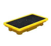 ASerZenith Vassoio per Fusti di Petrolio, Piattaforma di Contenimento delle Fuoriuscite, Piattaforma di Contenimento delle Fuoriuscite in Polietilene con Scarico, Vassoio(66X36X12)