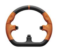Asetek Closed D Orange Leather Rim Volante da corsa