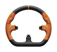 Asetek Closed D Orange Leather Rim Volante da corsa
