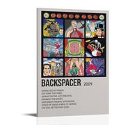 ASEUIYQWEH Backspacer by Pearl Jam poster da parete bella copertina poster design pittura decorazione vintage 50 x 75 cm con cornice