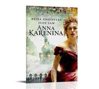 ASEUIYQWEH Poster artistico da parete con Anna Karenina, bella copertina, design vintage, 60 x 90 cm, con cornice