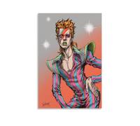 ASEUIYQWEH Poster da parete con immagine di David Bowie, bella copertina, decorazione vintage, 50 x 75 cm, senza cornice